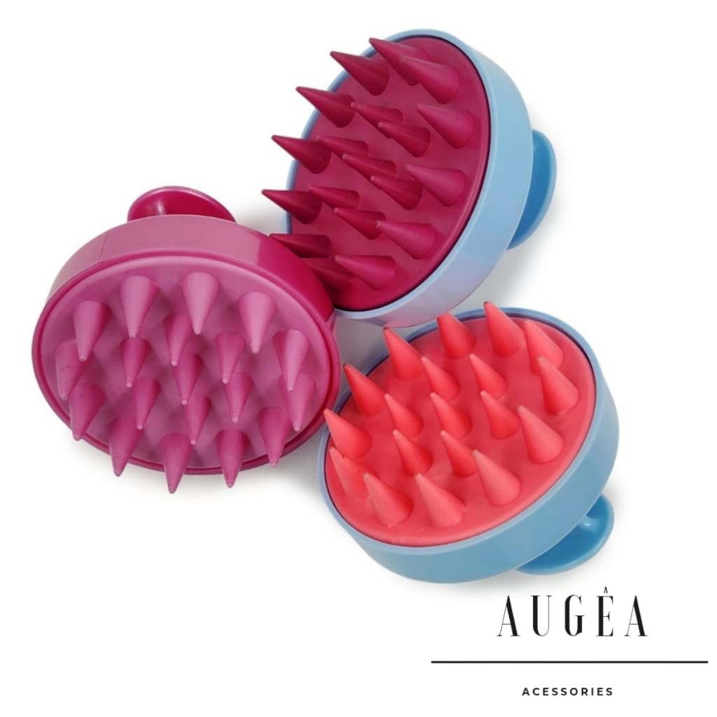 Escova Massageadora Capilar Silicone Antiqueda