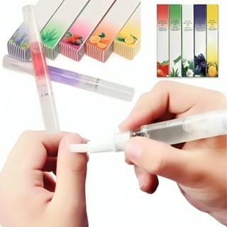 kit 1 até 4 Canetas Óleo Hidratante De Cutículas Revitalizador De Unhas Gel Fragrância Flores e Frutas